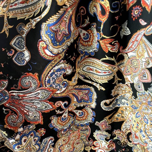 ‼️SOLD‼️SHEIN Vacay Black Paisley Halter Tie-Neck Dress - Picture 7 of 9